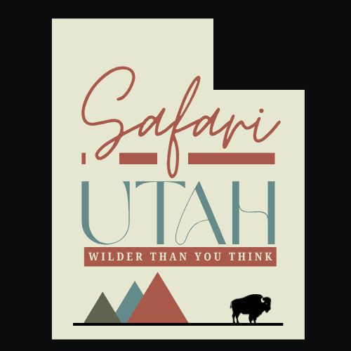 Safari Utah mountain and bison brand mark
