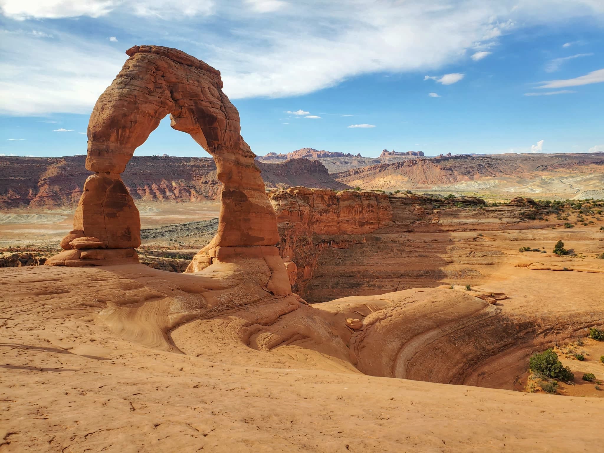 Arches or Canyonlands red rock landscape
